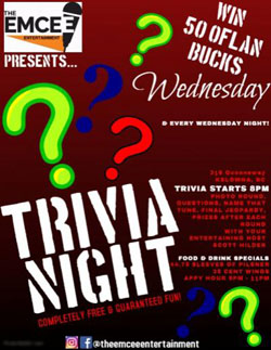 Get Your Kelowna Trivia Team Together and Join Us Wednesdays at O'Flannigan's Pub